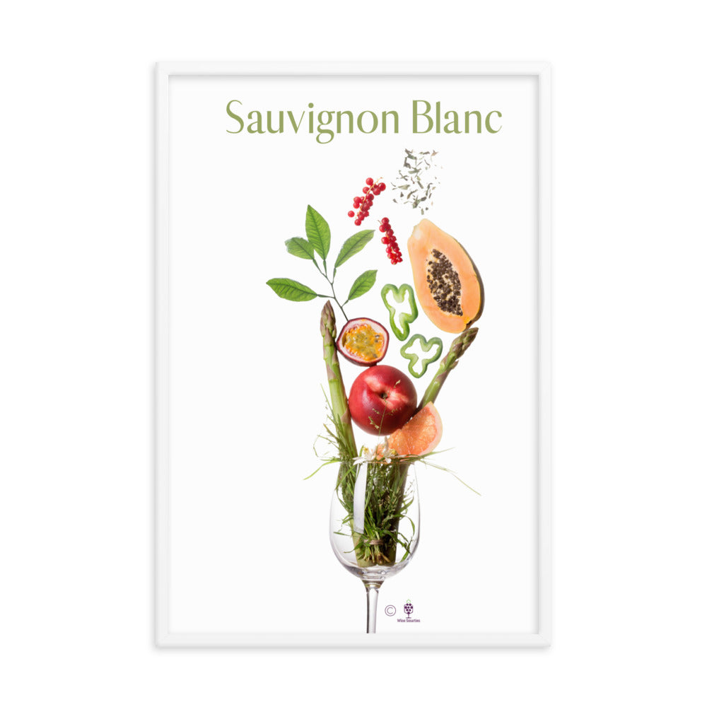 Sauvignon Blanc Framed photo paper poster