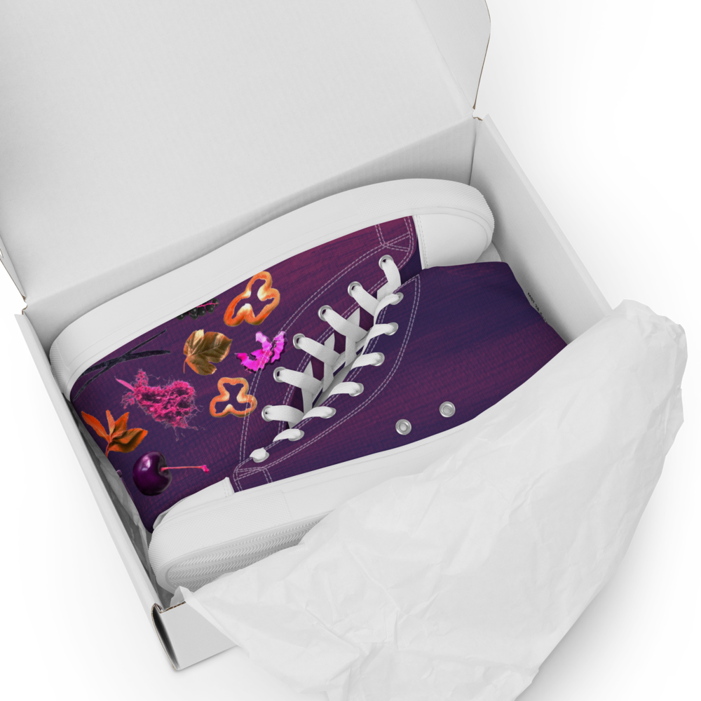 Women’s high top canvas Cabernet shoes