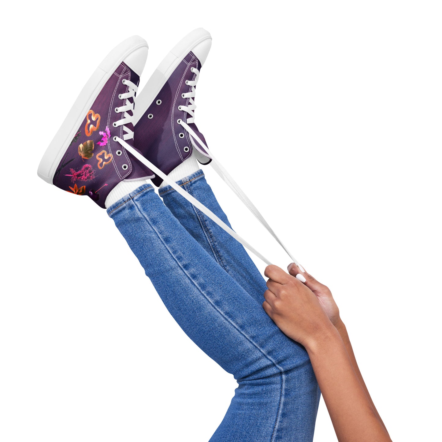 Women’s high top canvas Cabernet shoes