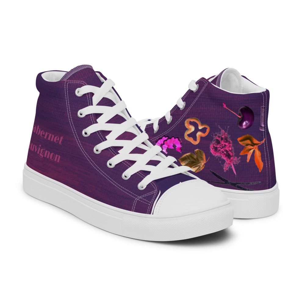 Women’s high top canvas Cabernet shoes