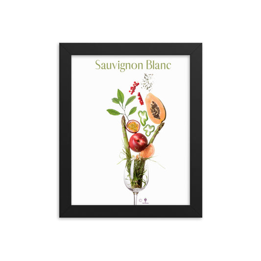 Sauvignon Blanc Framed photo paper poster