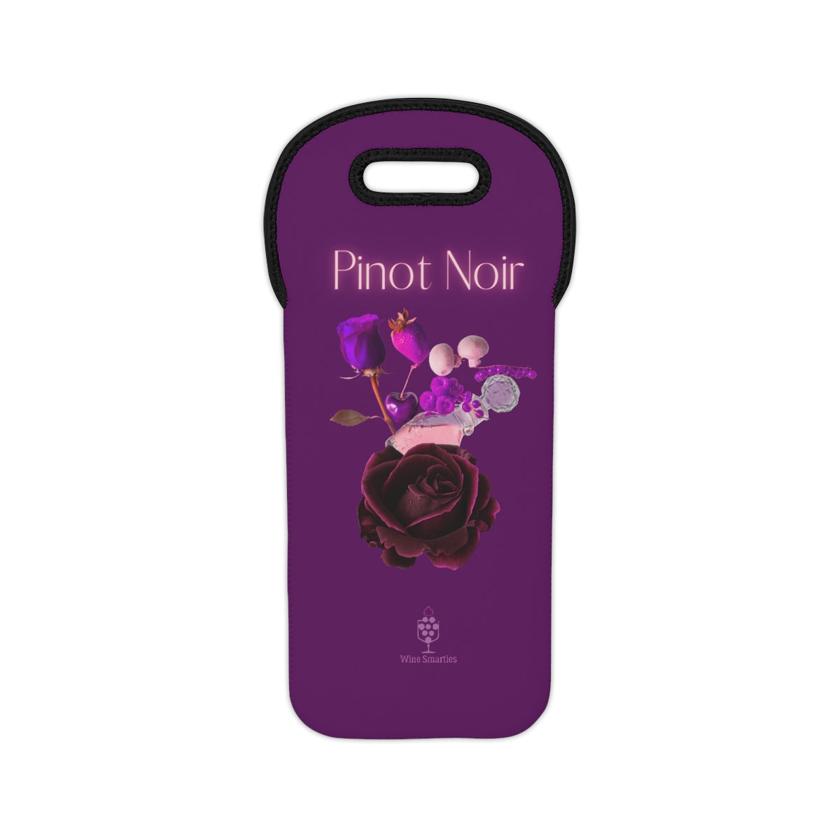 Wine Tote Bag Pinot Noir Peacock Purple
